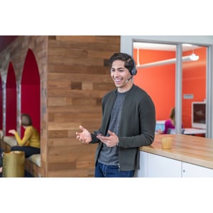 Cuffie Cisco 562 Wireless Over-the-head Stereo - Nero/Argento - Binaural - Supra-aural - 9144 cm - DECT 6.0 - 90 Ohm - 50 