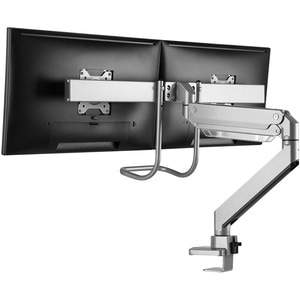 Neomounts Neomounts Pro NM-D775DXSILVER Desk Mount for Flat Panel Display - Silver - 2 Display(s) Supported - 81.3 cm (32"