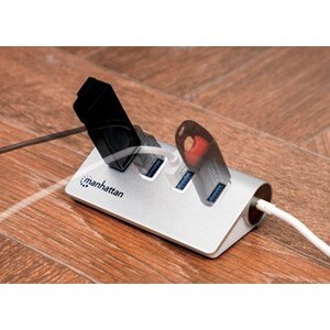 USB-A 4-Port Hub, 4x USB-A Ports, 5 Gbps (USB 3.2 Gen1 aka USB 3.0), Bus Powered, Fast charging up to 0.9A, Equivalent to 