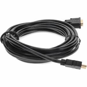 AddOn 12ft HDMI 1.3 Male to DVI-D Dual Link (24+1 pin) Male Black Cable For Resolution Up to 2560x1600 (WQXGA) - 12 ft DVI