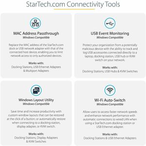 StarTech.com Thunderbolt 3 Dock, Dual 4K 60Hz Monitor TB3 Docking Station with DisplayPort, HDMI & 1080p VGA, 85W Power De