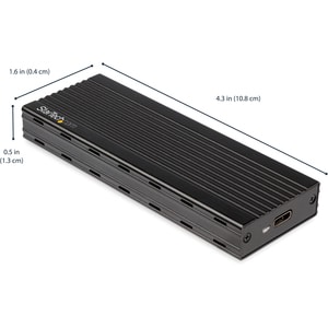 StarTech.com Boîtier disque dur externe USB 3.1 Type C vers SSD M.2 NVMe - 10 Gbps - SSD PCIe - 1 x SSD supporté - 1 x Bai