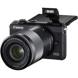 Canon EOS M100 24.2 Megapixel Mirrorless Camera with Lens - 15 mm - 45 mm - Black - Autofocus - 7.6 cm (3") Touchscreen LC