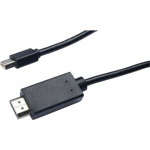 Mini DisplayPort maschio a HDMI maschio, 2 metri 6,6 piedi, unidirezionale da DisplayPort nero, video Full 1080P - 1 x HDM