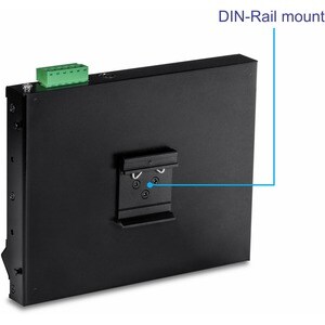 TRENDnet 8-Port Industrial Gigabit Poe+ Wall-Mounted Front Access Switch; 8X Gigabit Poe+ Ports; DIN-Rail Mount; 48 �57V D