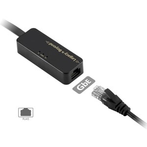 SIIG Portable USB 3.0 Gigabit Ethernet Adapter - USB 3.0 Type A - 1 - Twisted Pair - 10/100/1000Base-T - Portable