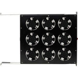 Tripp Lite series SRFANTRAY9 Fan Tray - 9 Fan - 1U - 19" (482.60 mm) - 6463.2 gal/min (24465755.46 mL/min) - Upflow Air Di