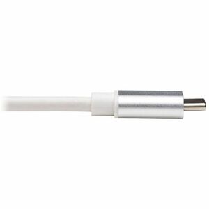 Eaton Tripp Lite Series 2-Port USB-C to 3.5 mm Stereo Audio Adapter - USB 2.0, Silver - 7.87" Mini-phone/USB Audio Cable f
