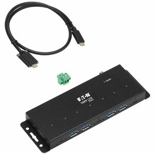 Eaton Tripp Lite Series Industrial 7-Port USB-C Hub, USB 3.x Gen 2 (10Gbps), 4x USB-A & 3x USB-C Ports, 15Kv ESD Immunity,
