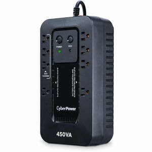 CyberPower EC450G Ecologic UPS Systems - 450VA/260W, 120 VAC, NEMA 5-15P, Compact, 8 Outlets, PowerPanel® Personal, $10000