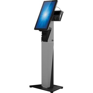 Elo Wallaby Self-Service Countertop Stand - Up to 22" Screen Support - Black, Silver