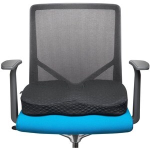 Kensington Premium Cool-Gel Seat Cushion - Gel Filling - Fabric, Memory Foam, Silicone - Comfortable, Ergonomic Design, Ze