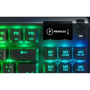 SteelSeries Apex PRO TKL Keyboard - Cable Connectivity - USB Interface Volume Control, Skip, Pause, Rewind, Brightness Hot