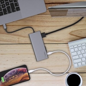 Belkin USB-C Multimedia Hub - for Notebook - Charging Capability - Memory Card Reader - SD - 60 W - USB Type C - 4K - 3840