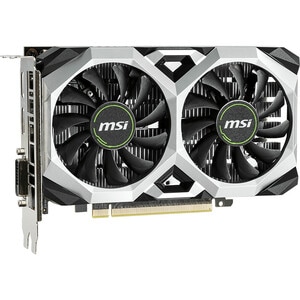 NVIDIA GEFORCE GTX 1650 VENTUS XS 4G OC GRAPHIC CARD CORE CLOCKS 1740MHZ 1XDP 1X HDMI 2.0 1X DVI 350W MIN PSU G-SYNC READY