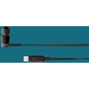 Belkin ROCKSTAR Kabel Ohrhörer Stereo Ohrhörerset - Schwarz - Binaural - In-Ear - 111,8 cm Kabel - Host-Schnittstelle: Lig