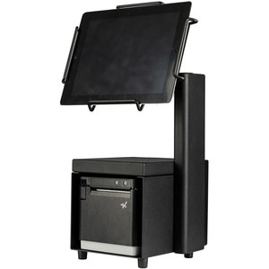 mUnite-3 Tablet POS Stand - 14.80" Height x 6.30" Width x 8.50" Depth - Countertop, Desktop - Steel - Black