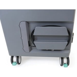 Ergotron Zip40 Charging Cart - 115.67 kg Capacity - 4 Casters - 12.70 cm (5") Caster Size - 76.20 cm (30") Width x 66.29 c