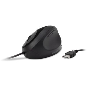 Kensington Pro Fit Ergo Wired Mouse - Cable - Black - USB - 3200 dpi - 5 Button(s)