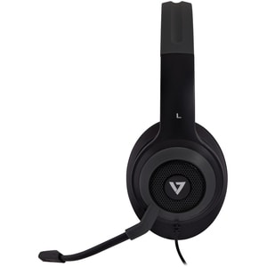 V7 Premium HC701 Wired Over-the-head, Over-the-ear Stereo Headset - Grey - Microsoft Teams Certification - Binaural - Circ