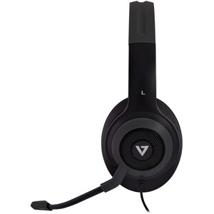 V7 Premium HC701 Wired Over-the-head, Over-the-ear Stereo Headset - Grey - Microsoft Teams Certification - Binaural - Circ
