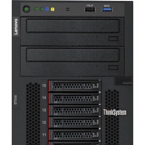 Lenovo ThinkSystem ST550 7X10A0BKNA 4U Tower Server - 1 x Intel Xeon Silver 4208 2.10 GHz - 16 GB RAM - 12Gb/s SAS, Serial