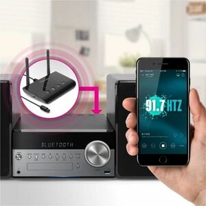 Aluratek ABCD54F Audio Transmitter/Receiver - 100 ft - Wireless - Headphone