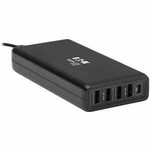 Eaton Tripp Lite Series USB-IF Certified Multi-Device USB Charger, 110W Total, 1x USB-C PD 3.0 PD port (86W) and 4x USB-A 