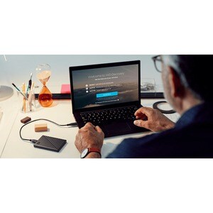 WD My Passport WDBPKJ0040BBK-WESN 4 TB Portable Hard Drive - External - Black - USB 3.0 - 256-bit Encryption Standard - Re