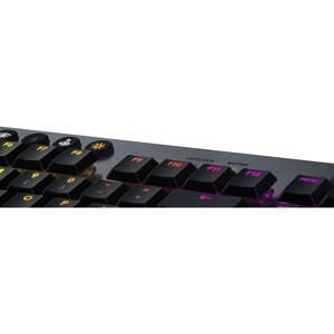 Logitech G815 Gaming Keyboard - Cable Connectivity - USB Interface - English (US) - Black - Mechanical Keyswitch - Volume 