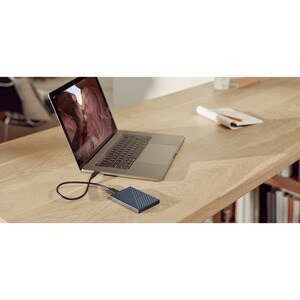 WD My Passport for Mac Tragbar Festplatte - 2,5" Extern - 2 TB - Dunkelblau - USB 3.2 - 256-bit Verschlüsselungsstandard