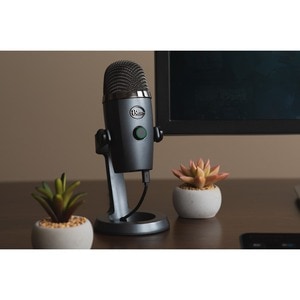 Blue Yeti Nano Wired Condenser Microphone - 20 Hz to 20 kHz - Cardioid, Omni-directional - Stand Mountable, Shock Mount - USB