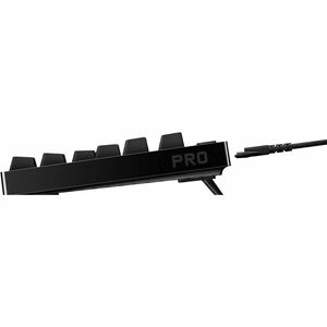 Logitech G PRO Gaming Keyboard - Cable Connectivity - Micro USB Interface - RGB LED - English (US) - Black - Mechanical Ke