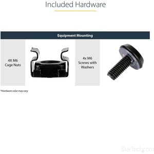 StarTech.com Scaffale 1U per Server Rack - Ripiano universale cantilever per rack di apparecchiature di rete da 19" - Acci