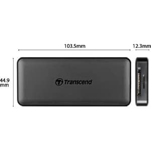 Hub USB/lettore schede flash Transcend HUB5C - USB 3.1 (Gen 2) tipo C - Esterno - 4 Total USB Port(s) - 2 USB 3.1 Port(s) 