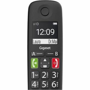Gigaset E290A DECT-Schnurlostelefon - Wandmontierbar, Desktop - Schwarz - 1 Telefonleitung(en) - 1 Mobilteil(e) - 1 Gleich