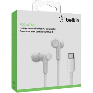 Belkin SOUNDFORM Kabel Ohrhörer Stereo Ohrhörerset - Weiß - Binaural - In-Ear - 121,9 cm Kabel - Host-Schnittstelle: USB-T