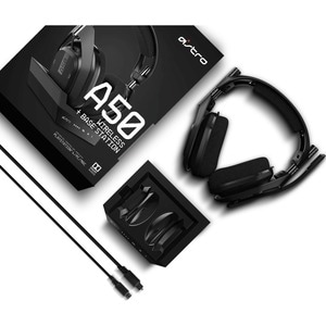 Astro A50 Sem fios Headset Estéreo Fone de ouvido - Preto - Binaural - Circum-auditivo - 914.4 cm - 20 Hz para 20 kHz - Un