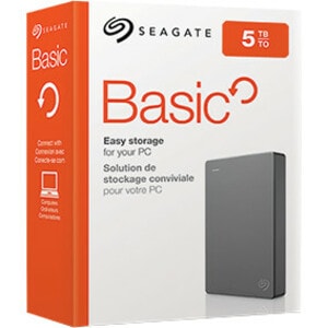 Seagate Basic STJL1000400 1 TB Portable Hard Drive - 2.5" External - Desktop PC Device Supported - USB 3.0 - 2 Year Warranty