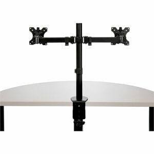 StarTech.com Desk Mount Dual Monitor Arm, Ergonomic VESA Compatible Mount for up to 32" (17.6lb/8kg) Display, Clamp/Gromme