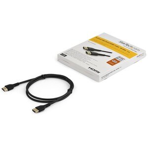 StarTech.com 1m Premium Certified HDMI 2.0 Cable with Ethernet - 3ft High Speed UHD 4K 60Hz HDR Durable Rugged Ultra HD HD