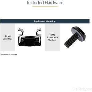 StarTech.com 1U Server Rack Cabinet Shelf - Fixed 16" Deep Cantilever Rackmount Tray for 19" Data/AV/Network Enclosure w/c