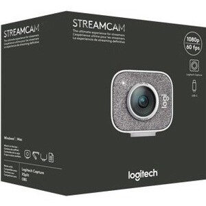 Logitech StreamCam Webcam - 60 fps - White - USB 3.1 (Gen 1) Type C - 1920 x 1080 Video - Auto-focus - 78° Angle - Microph