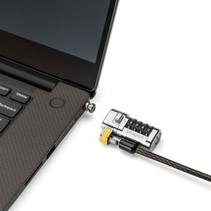 Kensington ClickSafe Universal Combination Laptop Lock - Master Coded - Combination Lock - Carbon Steel, Plastic - 5.91 ft