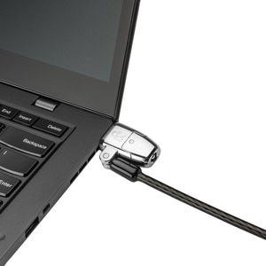 Kensington ClickSafe Cable Lock For Notebook - 1.80 m - Patented T-bar/Key Lock - Carbon Steel - For Notebook