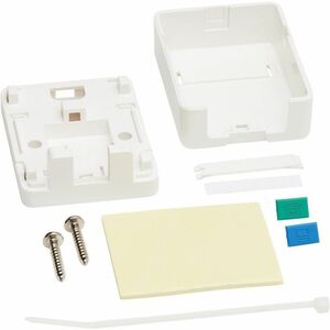 Tripp Lite series Surface-Mount Box for Keystone Jack - 1 Port, White - 1 x Total Number of Socket(s) - Surface Mount - Wh