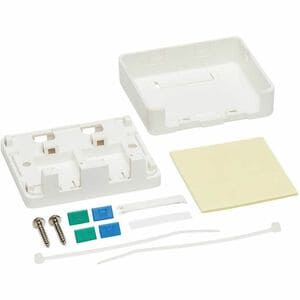 Tripp Lite series Surface-Mount Box for Keystone Jacks - 2 Ports, White - 2 x Total Number of Socket(s) - Surface Mount - 