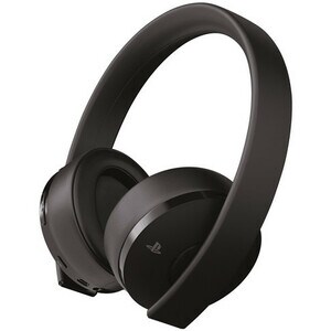 Sony Gold CUHYA-0080BR Wired/Wireless Over-the-head Stereo Gaming Headset - Black - Binaural - Circumaural - 1000 cm - RF 