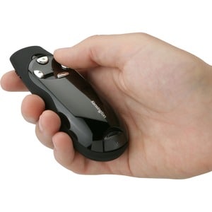 Kensington Presenter Expert Wireless with Green Laser - Black - Wireless - Radio Frequency - 2.40 GHz - Black - USB - 4 Bu