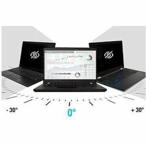 V7 ScreenSentry Anti-glare Privacy Screen Filter - TAA Compliant - For 33.8 cm (13.3") Widescreen LCD Notebook - 16:9 - Bl